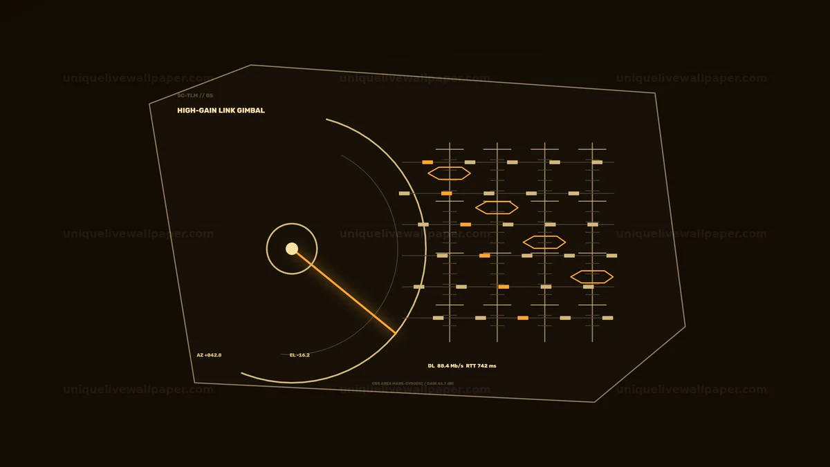 Watermarked thumbnail for Spacecraft Telemetry Monitoring HUD Seamless Loop