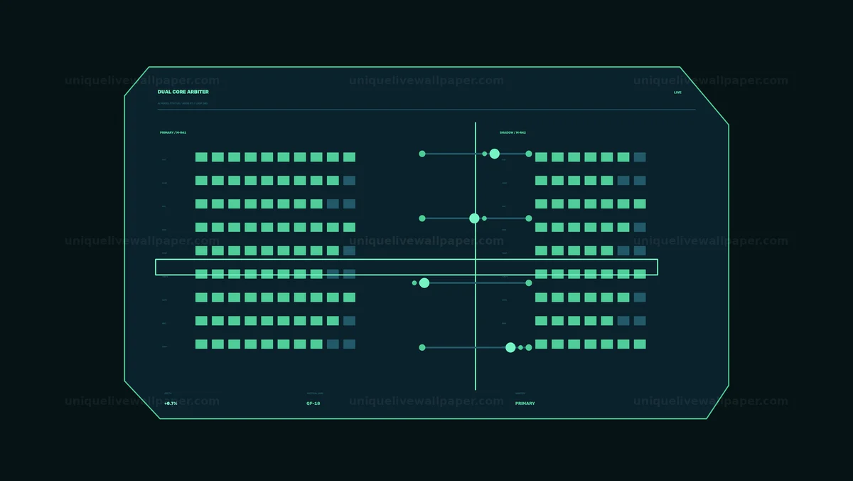 Watermarked thumbnail for Futuristic AI Model Status Dashboard Seamless Loop