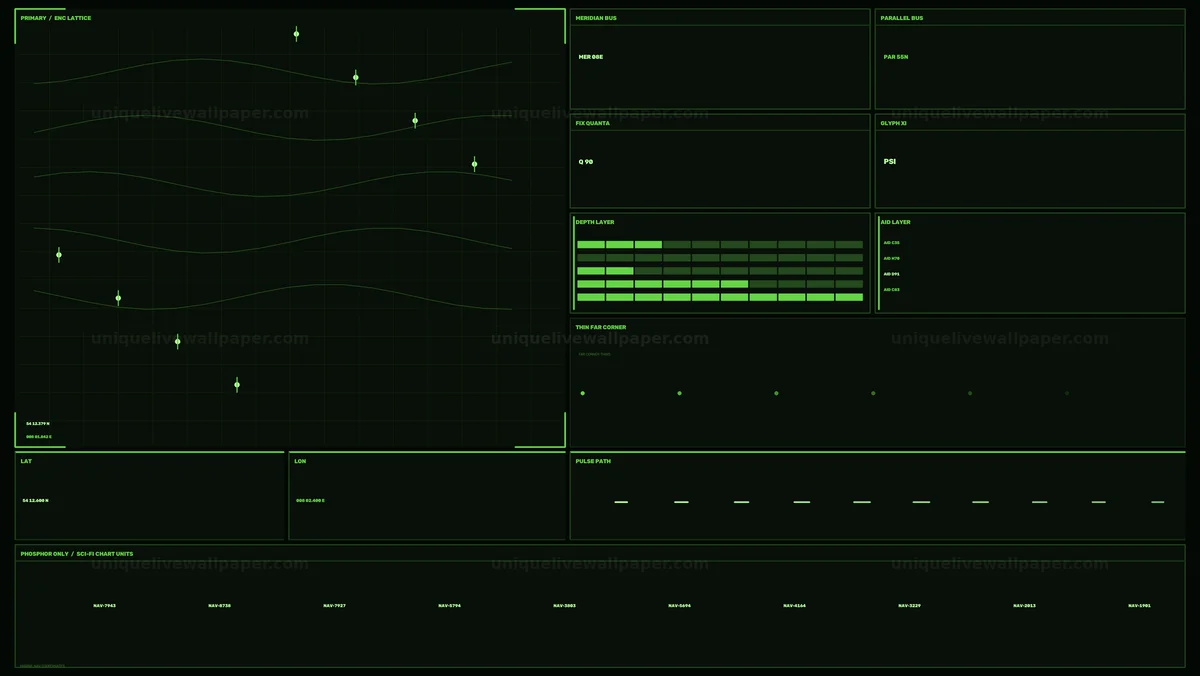 Watermarked thumbnail for Futuristic Data Chart HUD Seamless Loop
