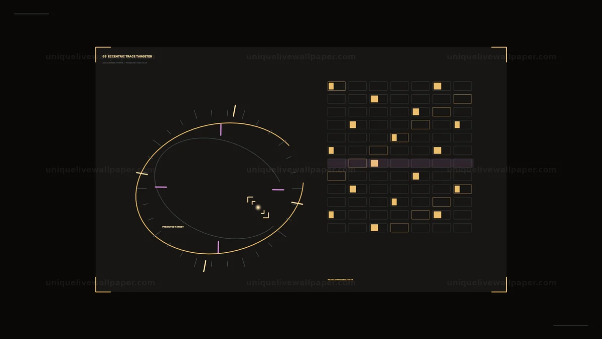 Futuristic Data Monitoring HUD Seamless Loop