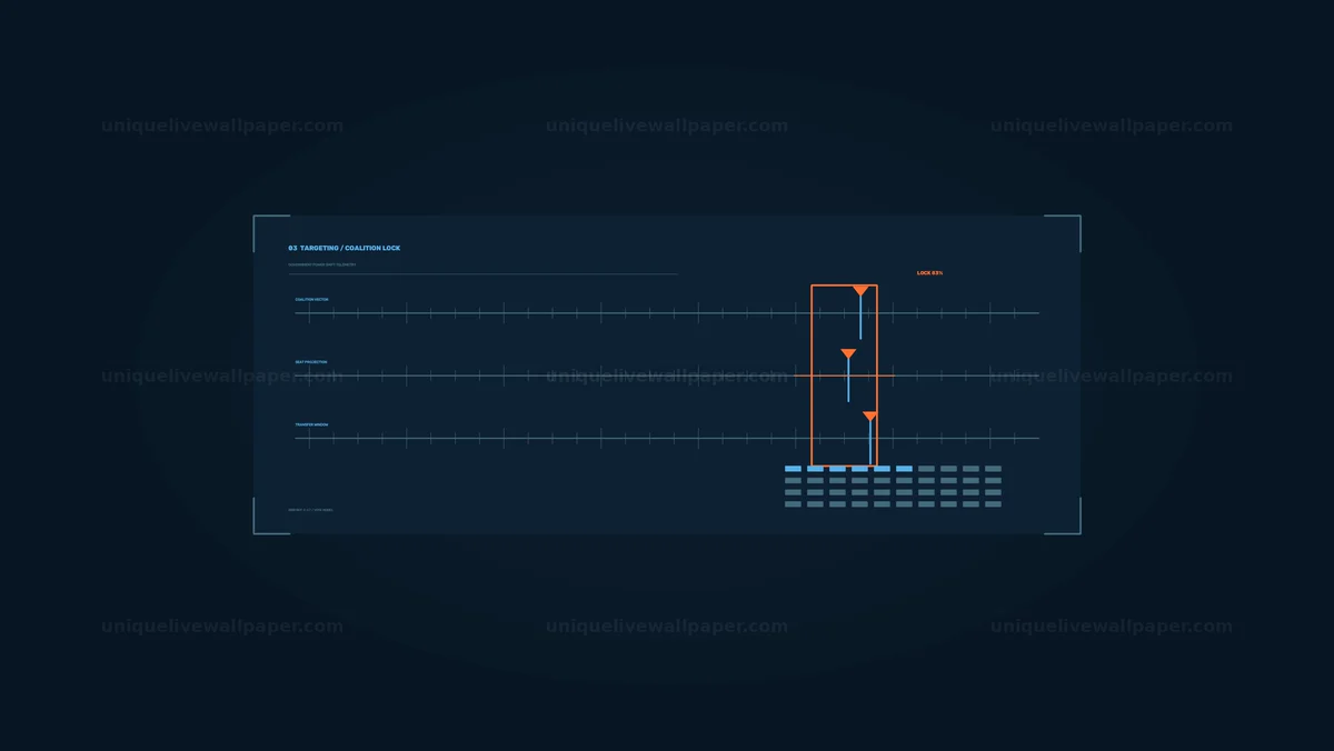 Military Targeting Lock Telemetry HUD Seamless Loop