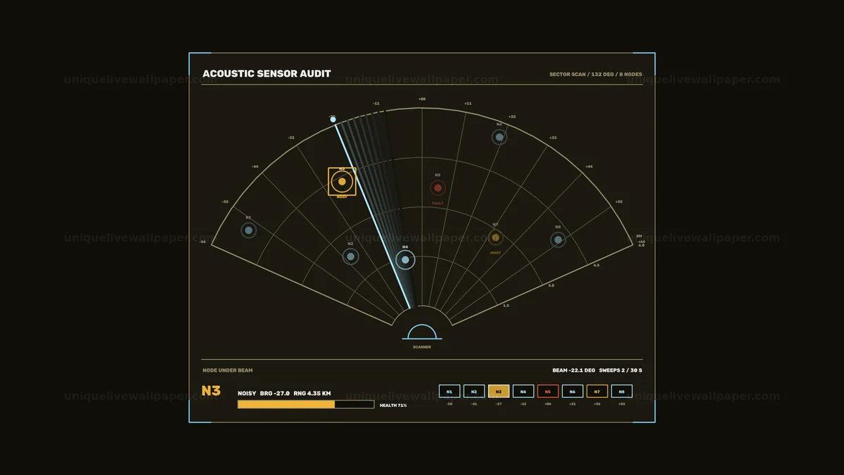 Watermarked thumbnail for Acoustic Sensor Monitoring Interface Seamless Loop