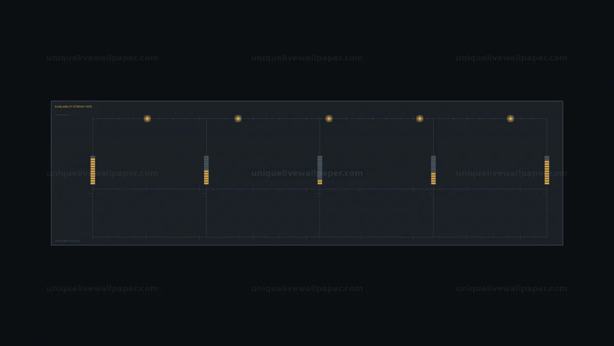Amber Power Availability HUD Seamless Loop