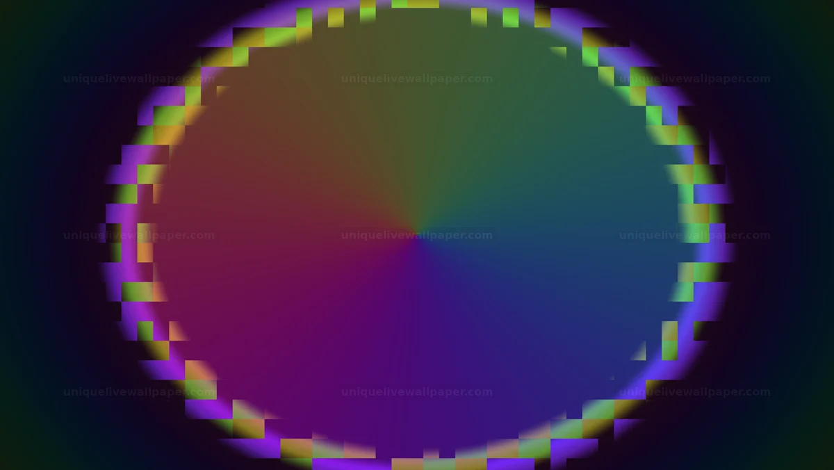 Watermarked thumbnail for Colorful digital noise transition represents movement and change