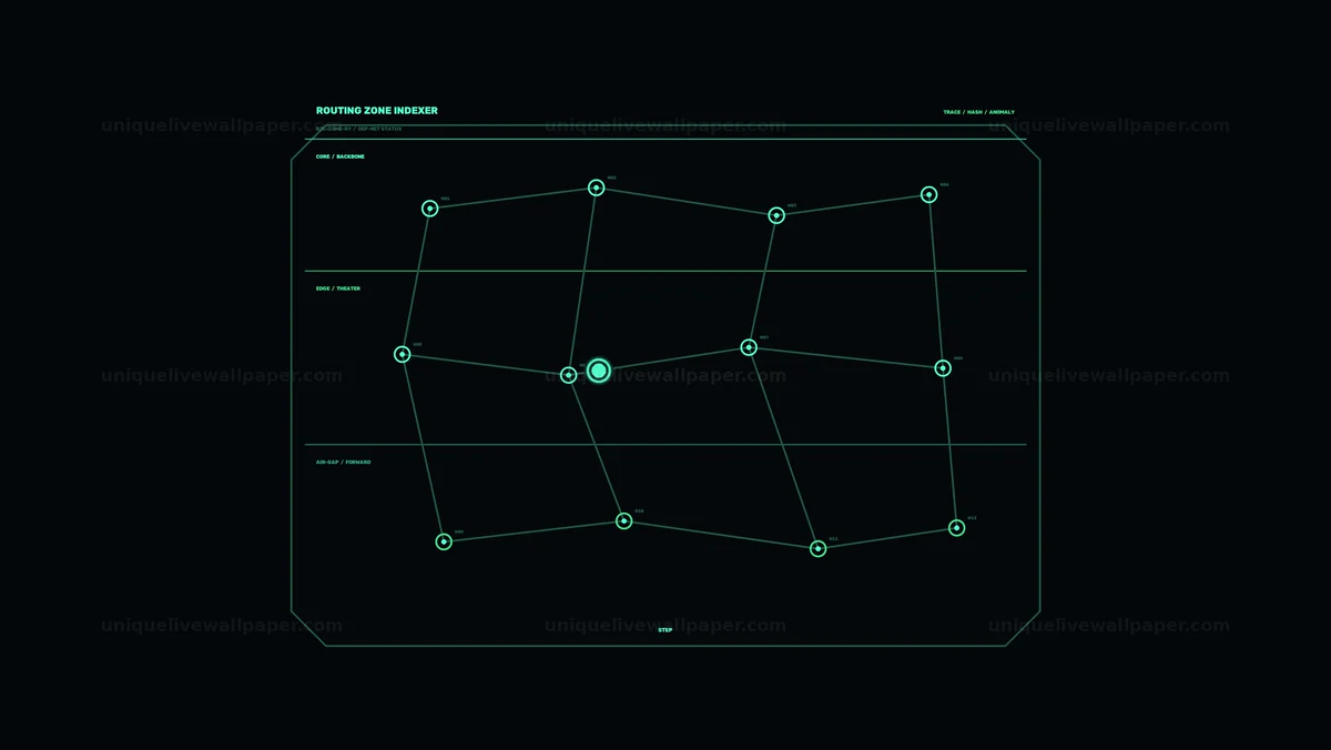 Defense Network Status HUD Seamless Loop