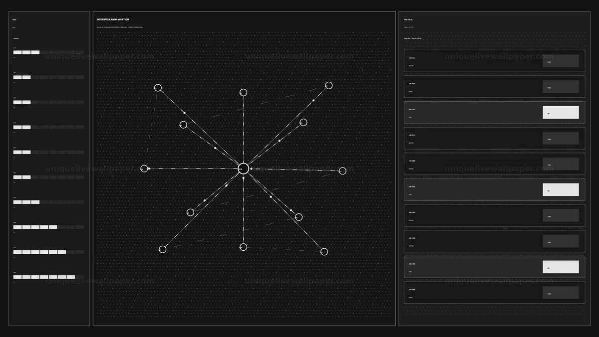 Interstellar Navigation Interface HUD Seamless Loop