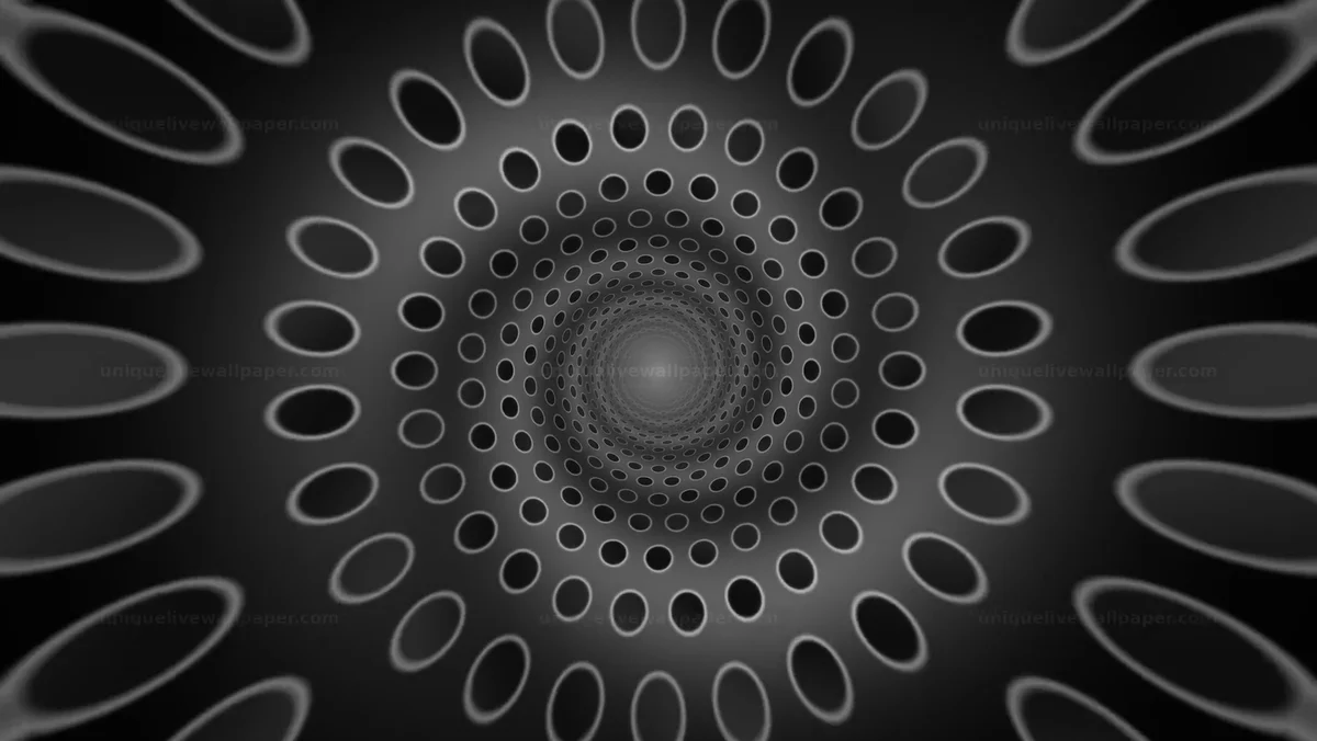 Watermarked thumbnail for Monochrome Concentric Tunnel Background Seamless Loop