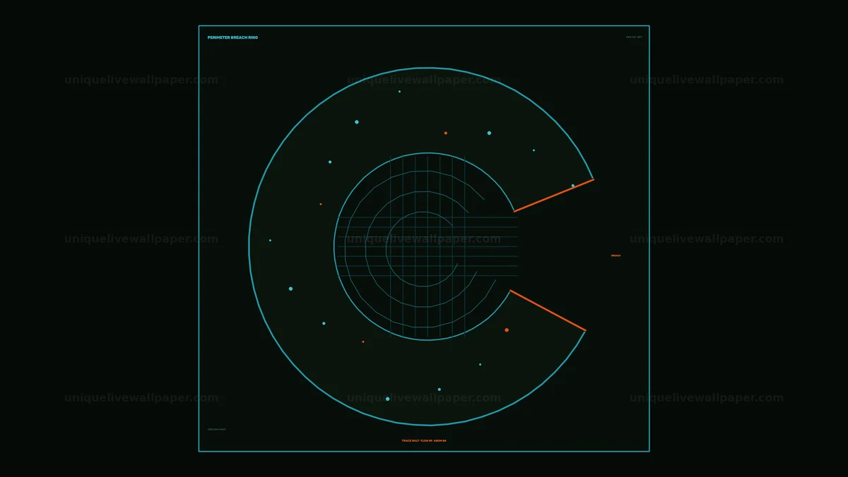 Defense Emergency Response Radar HUD Seamless Loop
