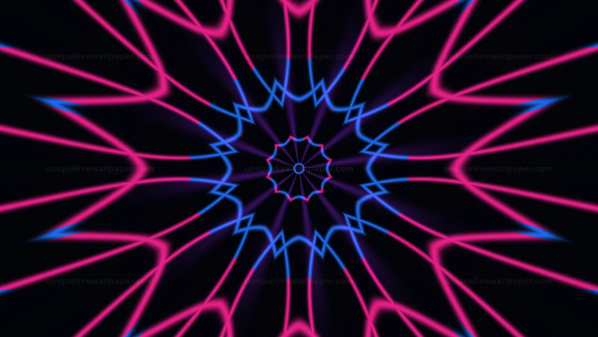 Distorted Kaleidoscope Mandala Background — Colorful motion graphics i