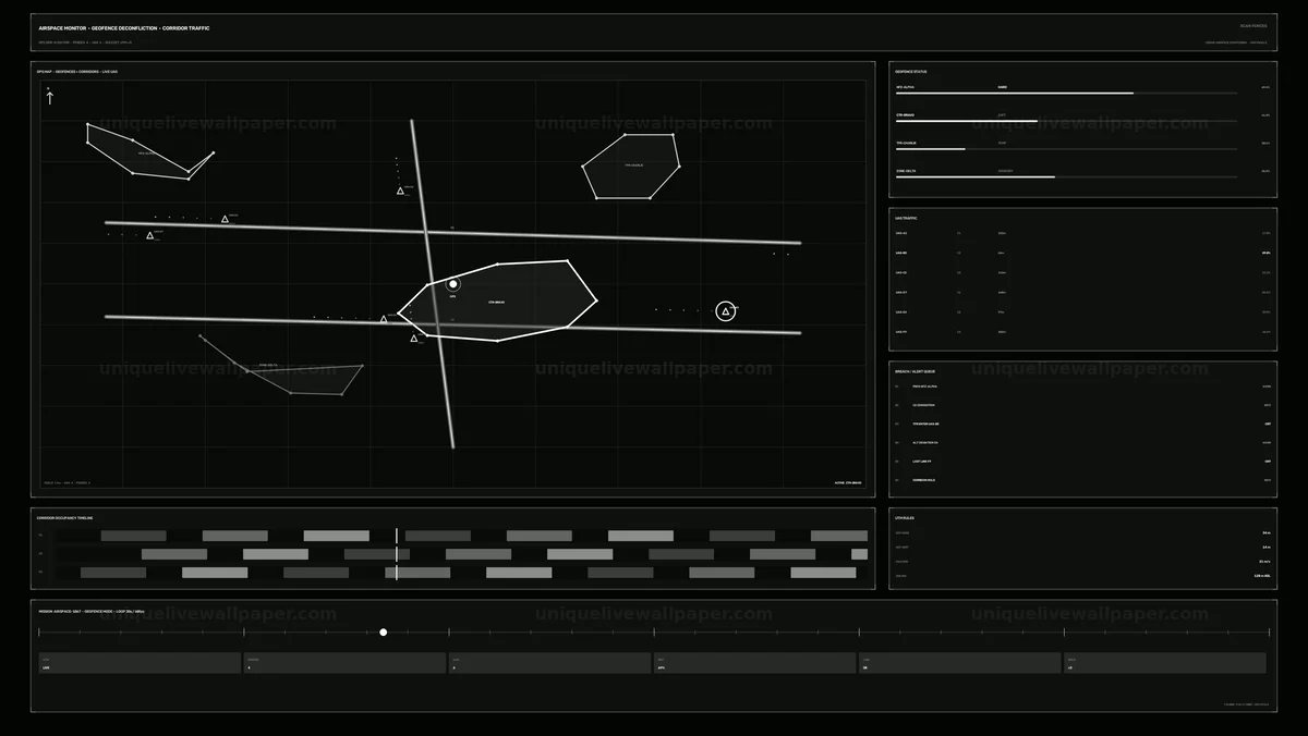 Drone Airspace Monitoring Interface Seamless Loop