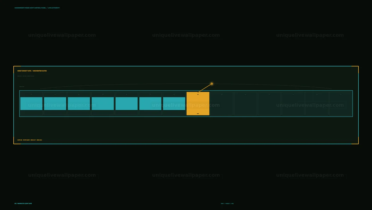 Government Power Shift Control Panel HUD
