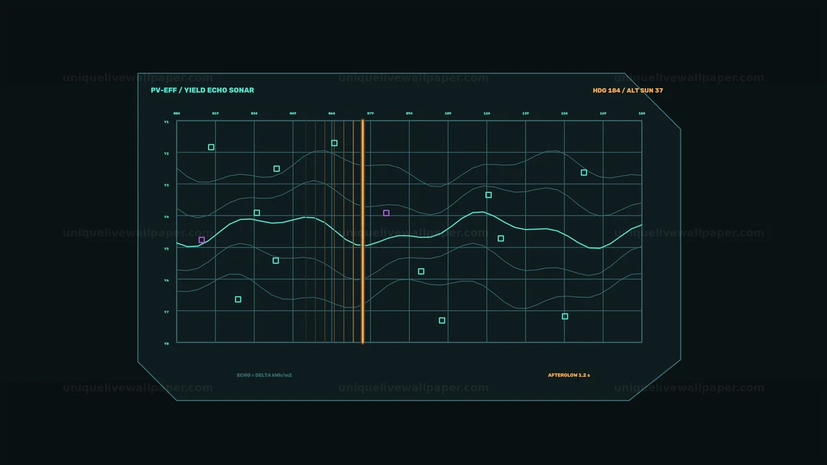 Watermarked thumbnail for Photovoltaic Efficiency Dashboard HUD Seamless Loop