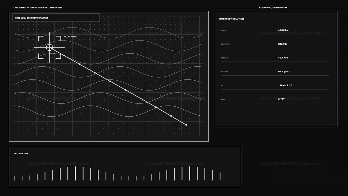 Planetary Atmosphere Scanner HUD Seamless Loop