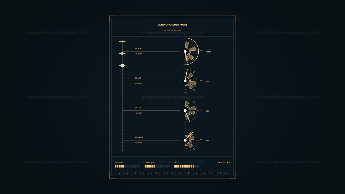 AI Model Comparison HUD Seamless Loop