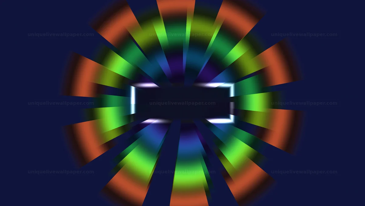 Watermarked thumbnail for Colorful Radial Light Tunnel Seamless Loop