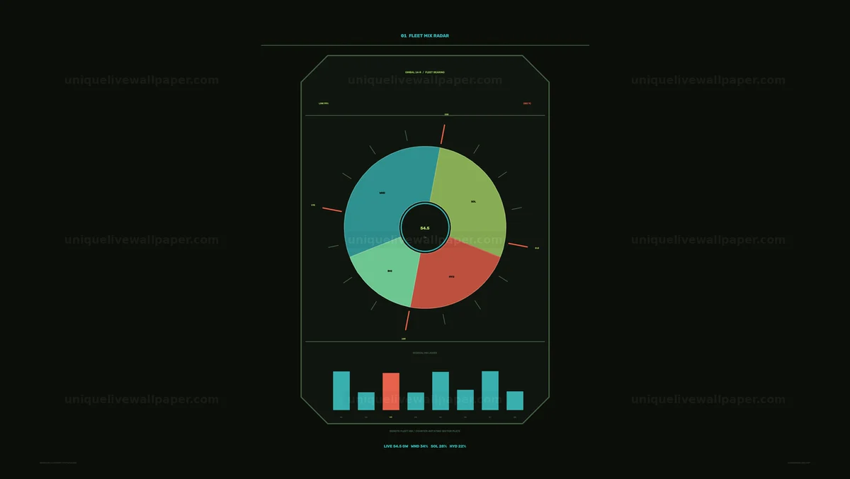 Watermarked thumbnail for Data Statistics HUD Dashboard Seamless Loop