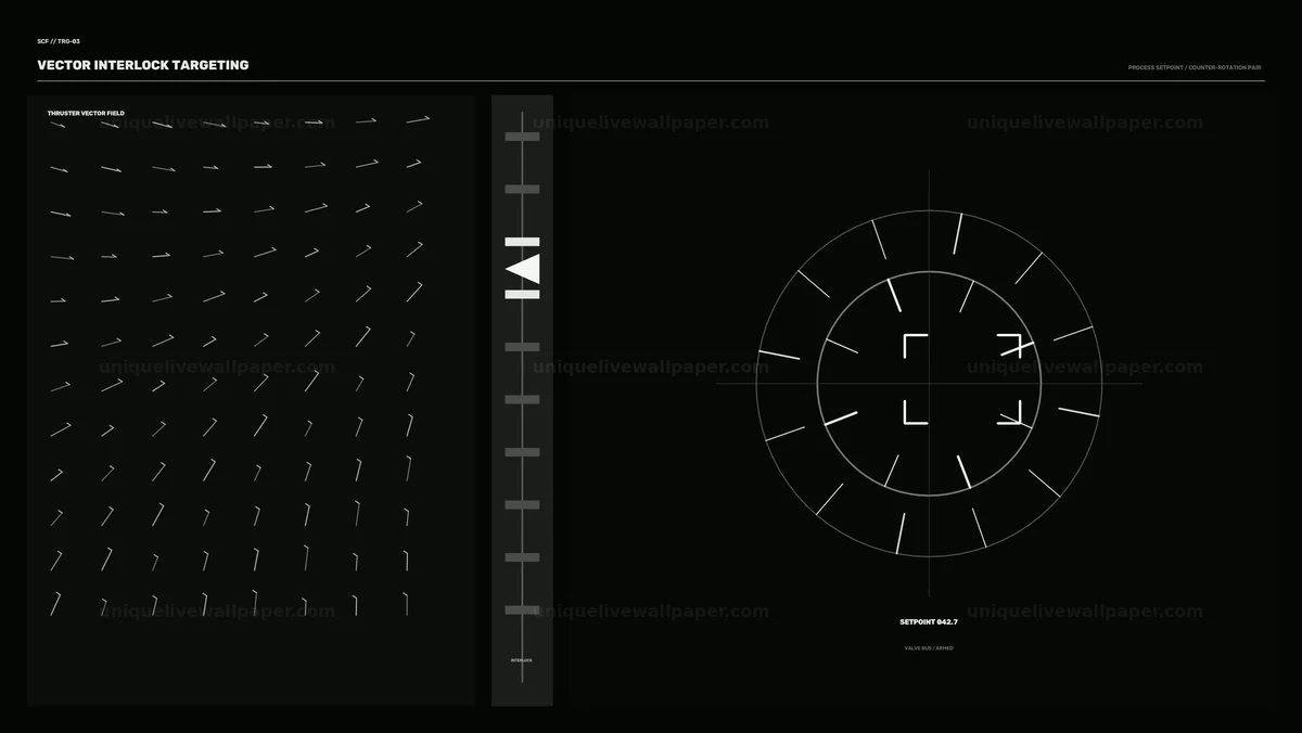 Watermarked thumbnail for Futuristic Spacecraft Vector Targeting HUD Seamless Loop