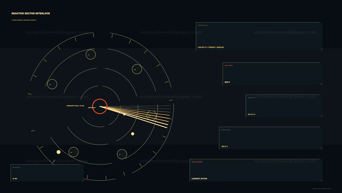 Industrial Reactor Control HUD Seamless Loop