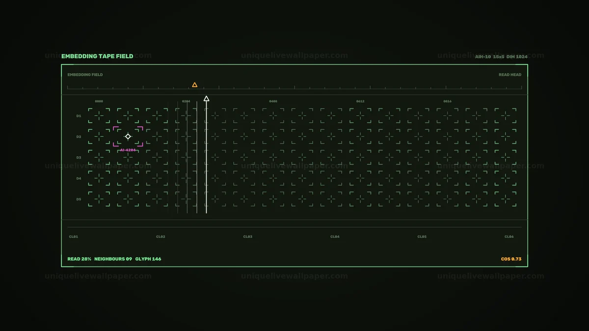 Watermarked thumbnail for Advanced AI Embedding HUD Seamless Loop