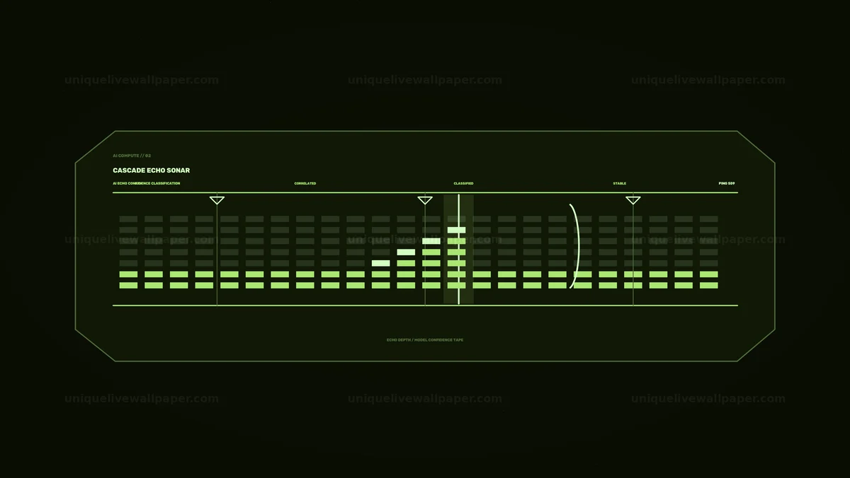 AI Computational Status Display HUD Seamless Loop