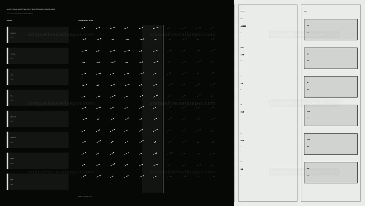 Watermarked thumbnail for Aircraft Carrier Aircraft Telemetry Dashboard Seamless Loop