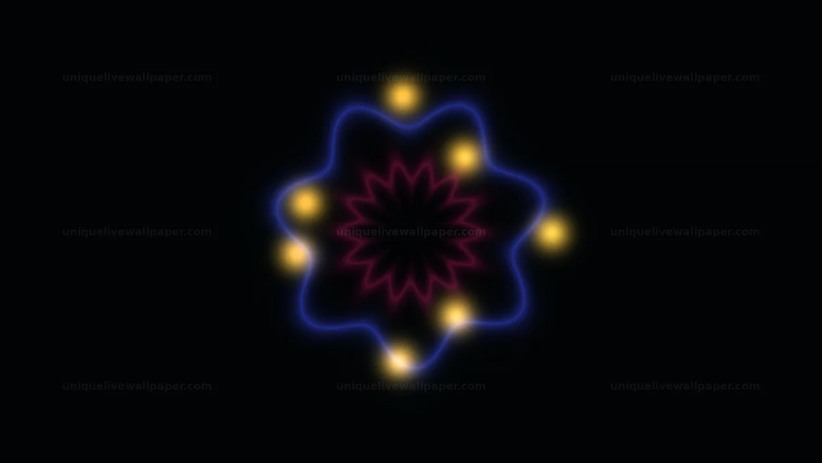 Watermarked thumbnail for Color shifting mandala vortex creates dynamic visual movement