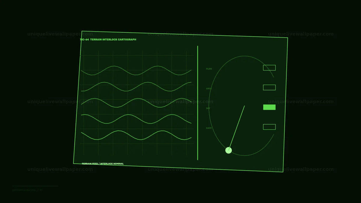 Defense Surveillance Analytics HUD Seamless Loop