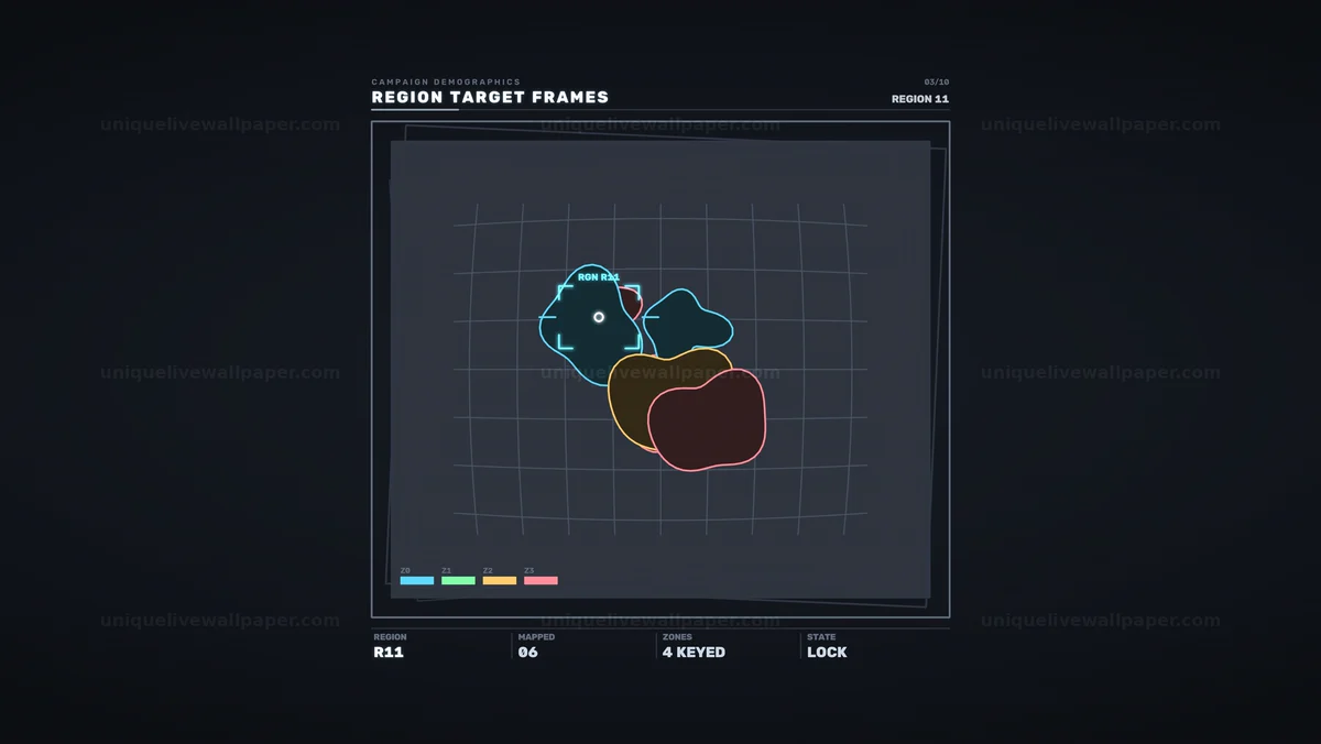 Campaign Demographics Region Target HUD Seamless Loop
