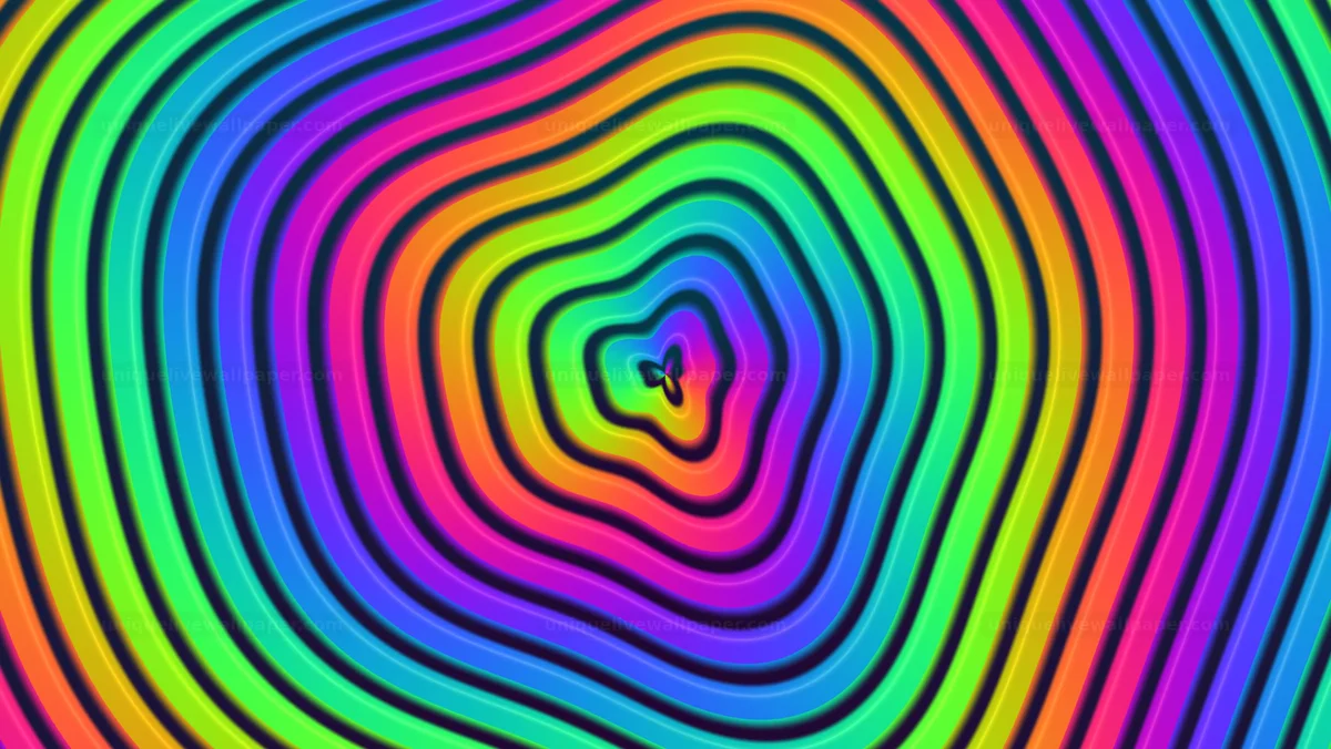 Colorful Concentric Ripple Background Seamless Loop