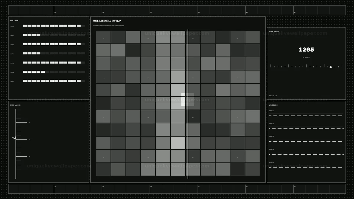 Nuclear Energy Monitoring HUD: Fuel Assembly Burnup