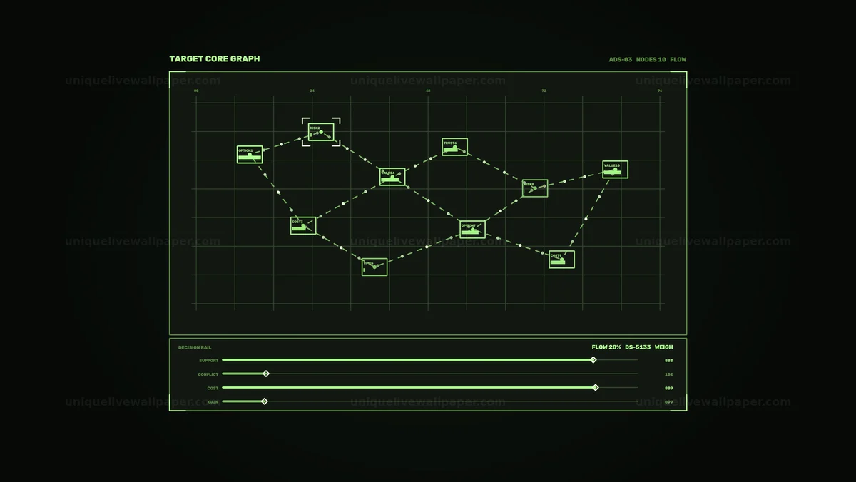 Watermarked thumbnail for AI Decision Support Graph HUD Seamless Loop