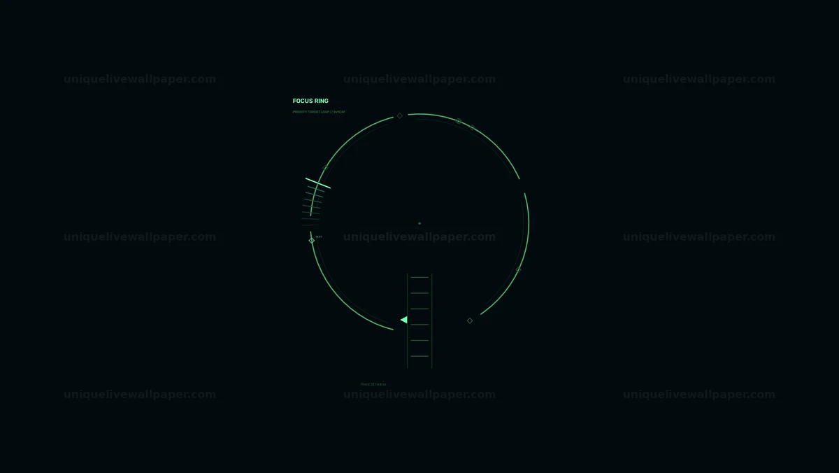 Watermarked thumbnail for Circular Focus Ring HUD Seamless Loop