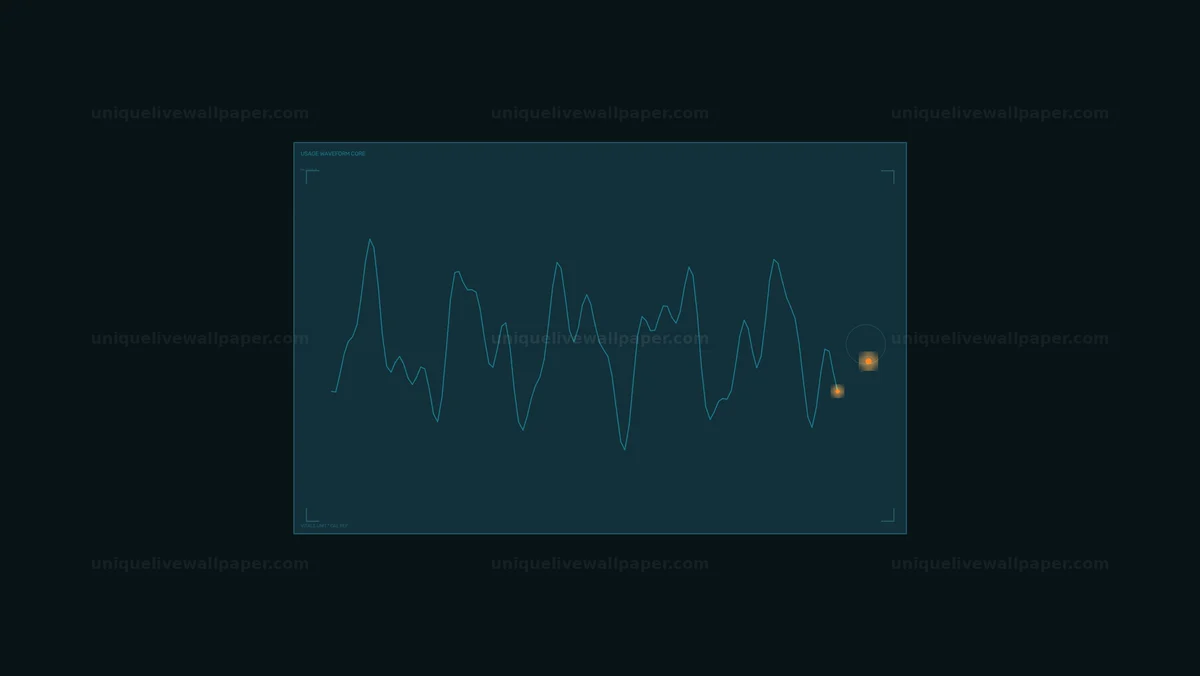 Data Monitoring Waveform HUD Seamless Loop
