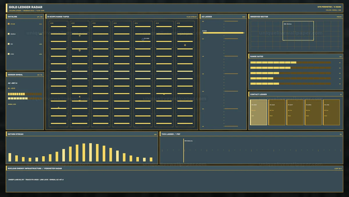 Perimeter Radar HUD Seamless Loop