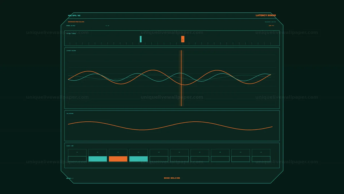 AI Model Operations HUD Seamless Loop