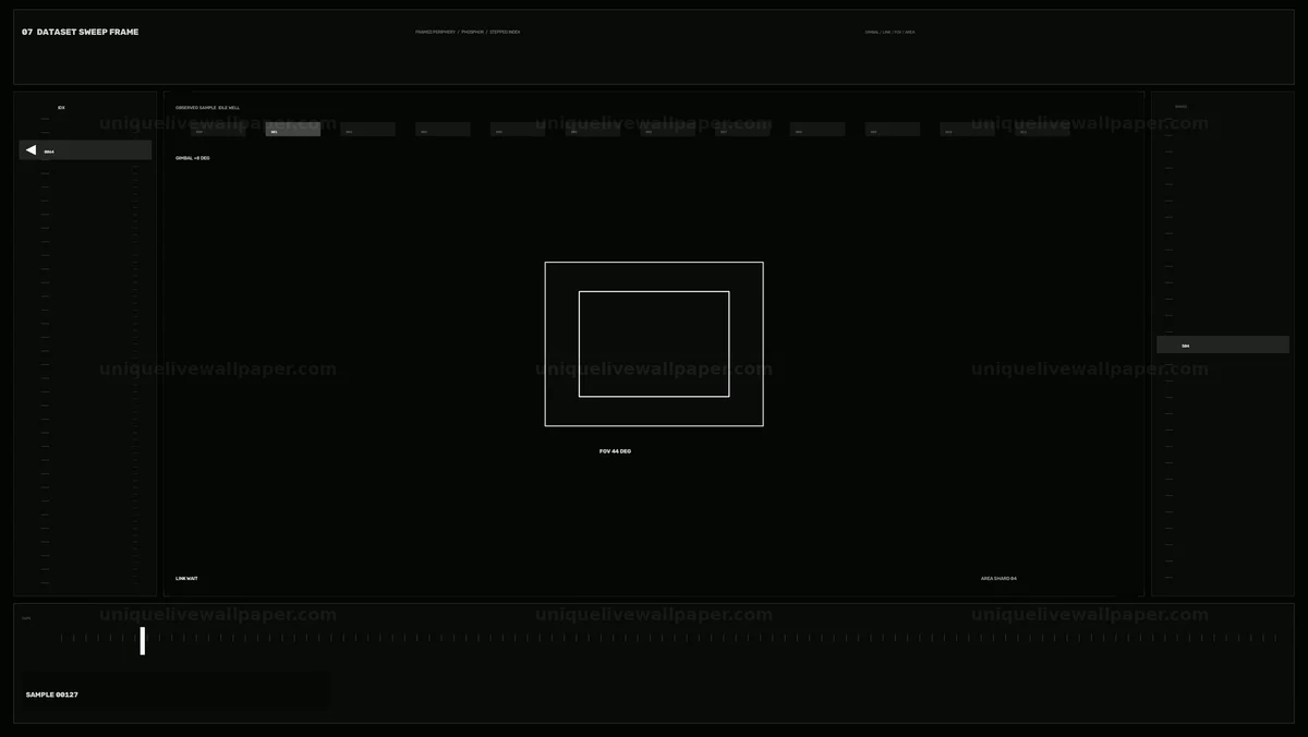 AI Training Progress Telemetry HUD Seamless Loop