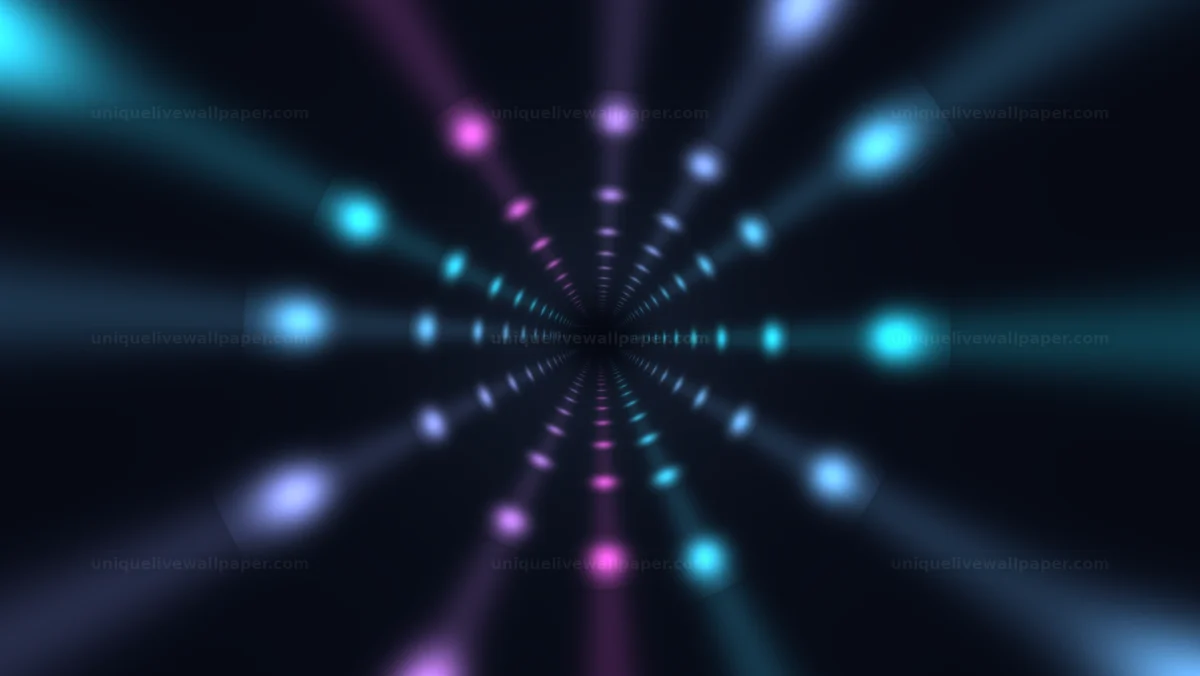 Cyberpunk Hyperspace Tunnel Background Seamless Loop
