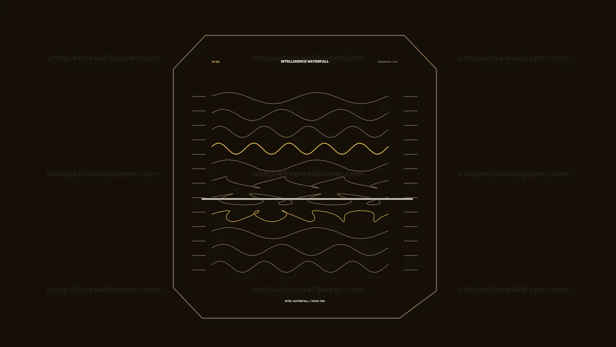 Futuristic Waveform HUD Seamless Loop