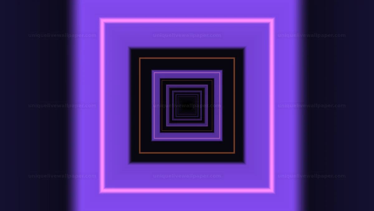 Glowing Concentric Square Portal Seamless Loop