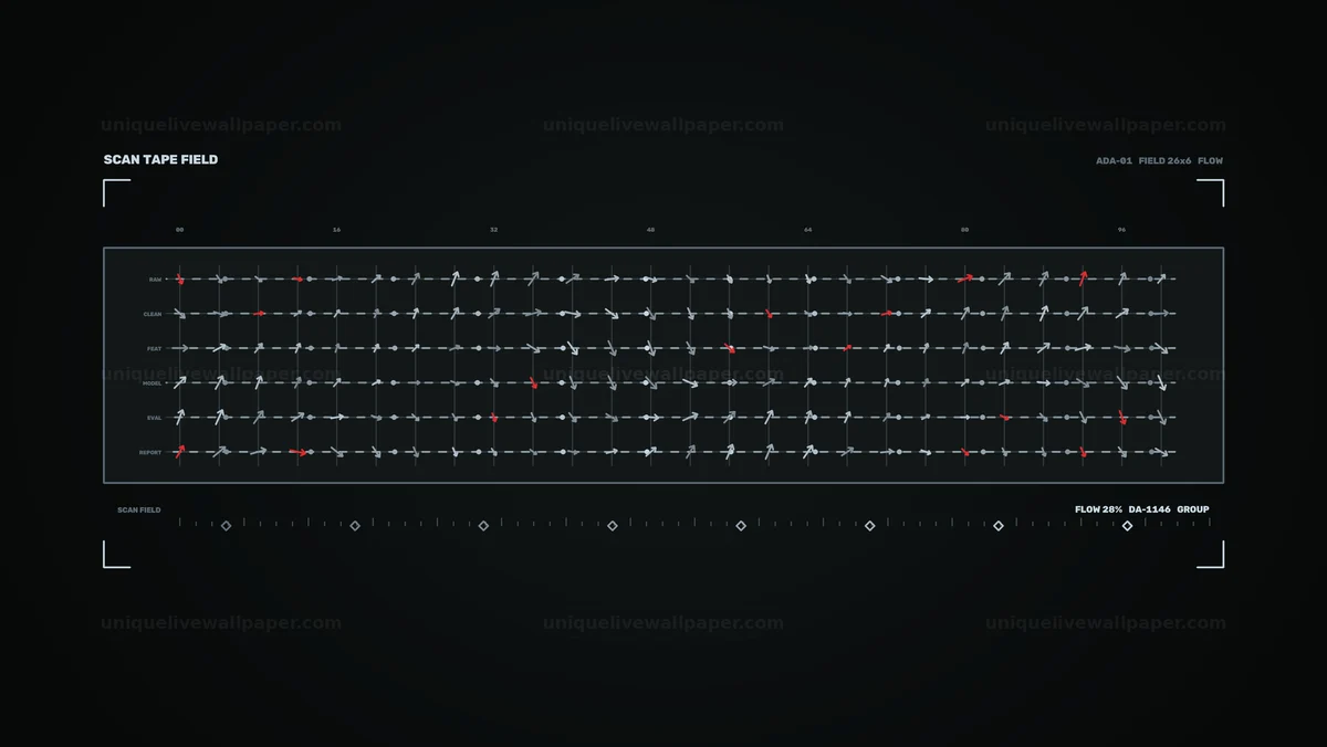 Watermarked thumbnail for AI Data Analysis HUD Flow Field Seamless Loop