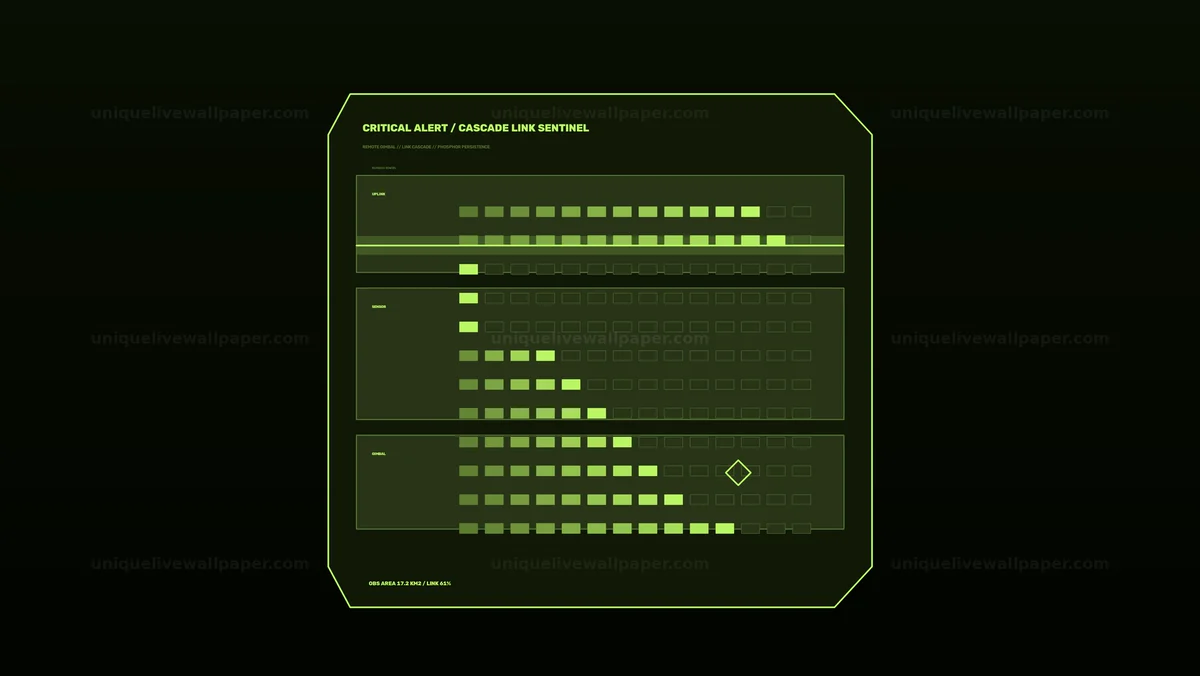 Watermarked thumbnail for Critical Alert Telemetry Panel Seamless Loop