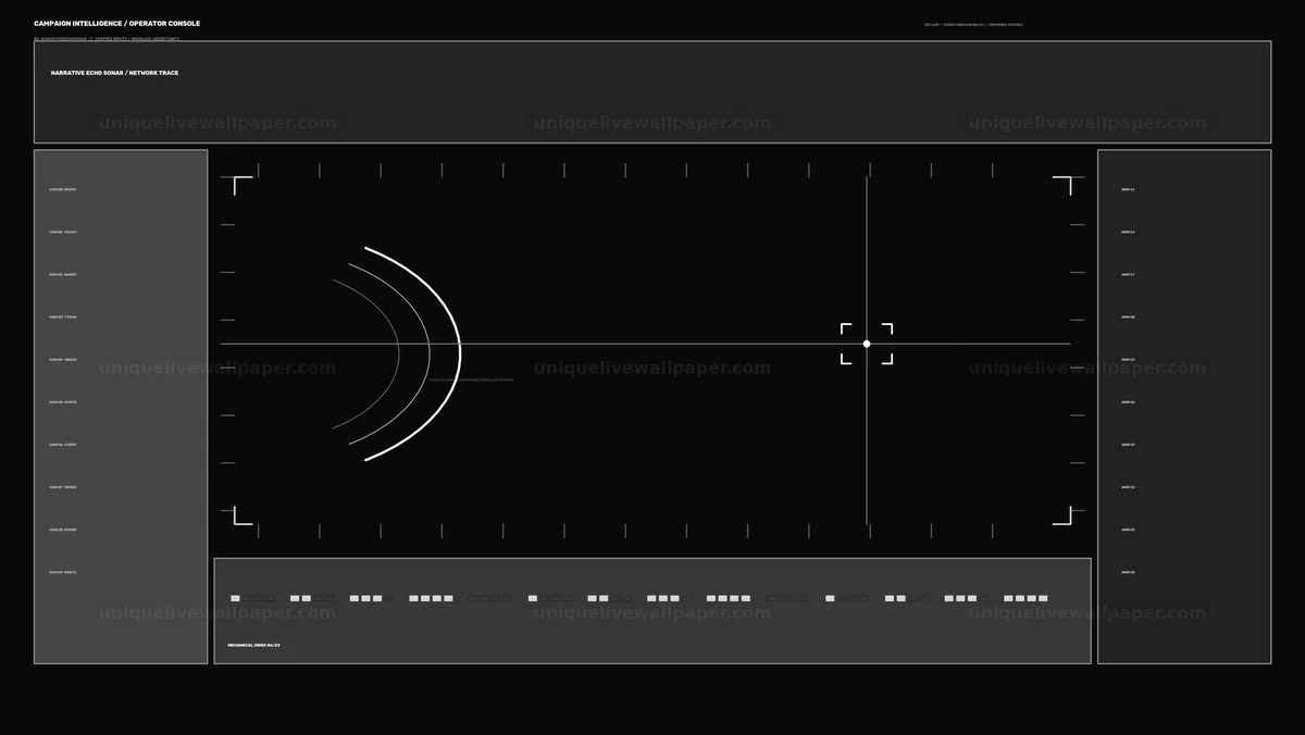 Watermarked thumbnail for Campaign Intelligence Operator Console HUD Interface Seamless Loop