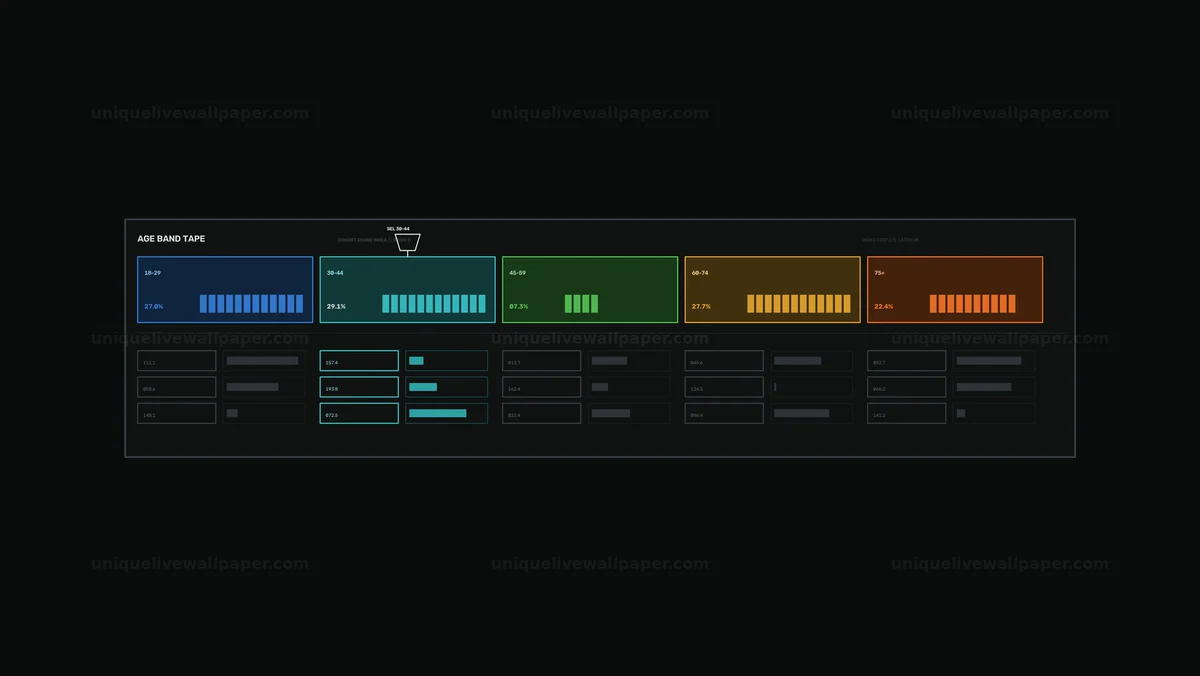 Watermarked thumbnail for Campaign Demographics HUD Dashboard Seamless Loop