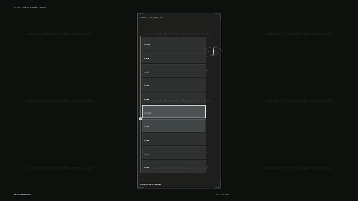 Watermarked thumbnail for Political Threat Escalation HUD Seamless Loop