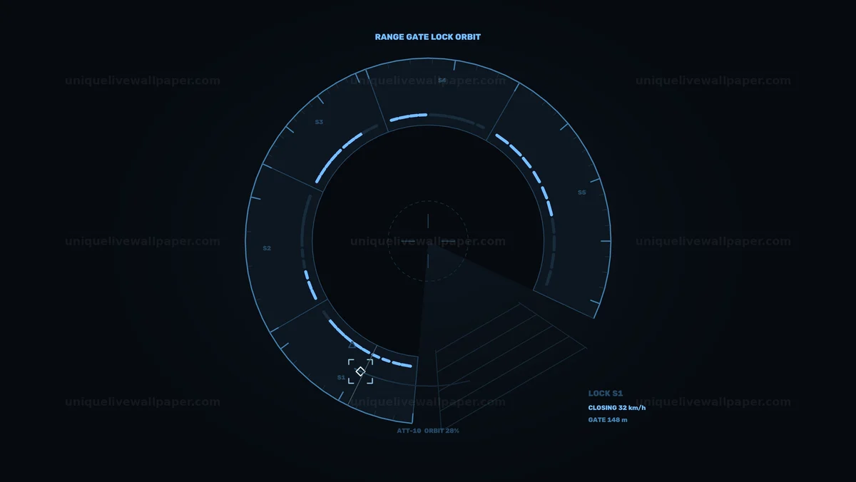 Watermarked thumbnail for Advanced Target Tracking HUD Seamless Loop