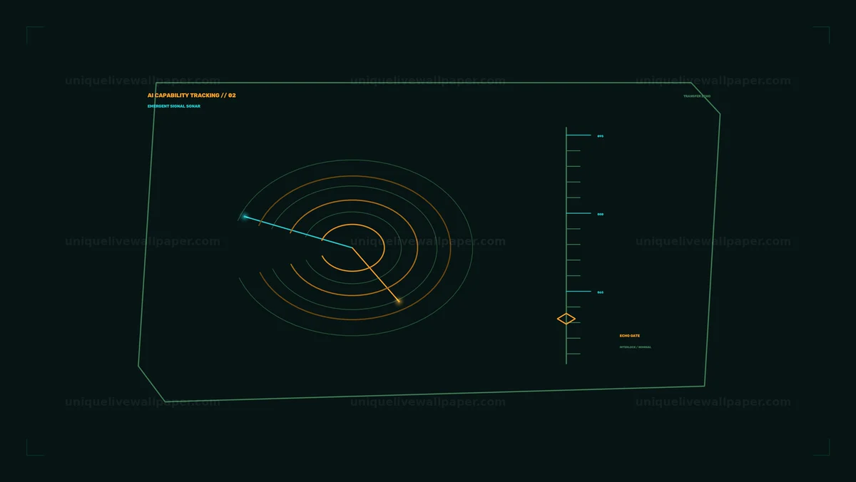 AI Capability Tracking HUD Seamless Loop