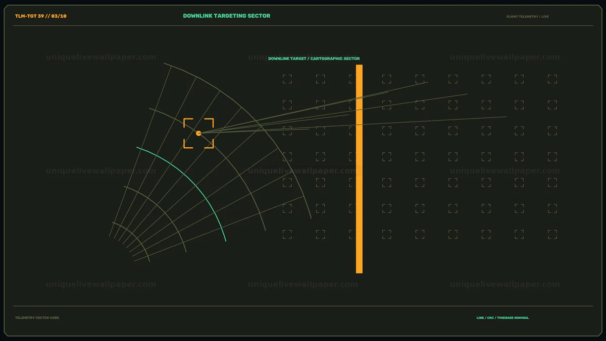 Flight Telemetry Targeting HUD Seamless Loop