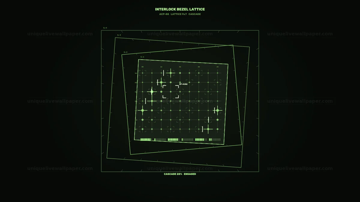 Futuristic Grid Control Panel HUD Seamless Loop