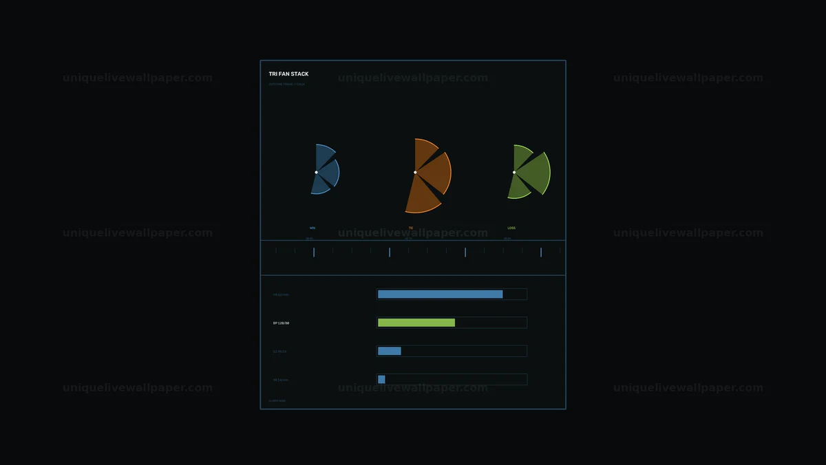 Analytics Dashboard HUD with Gauges Seamless Loop