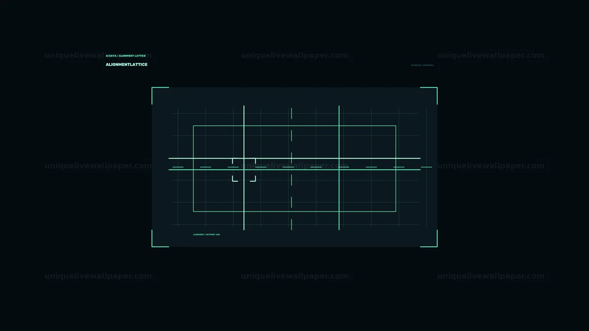 AI Data Visualization Alignment HUD Seamless Loop